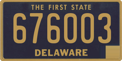 DE license plate 676003