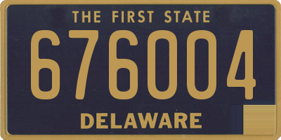 DE license plate 676004