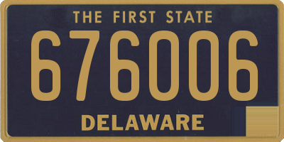 DE license plate 676006