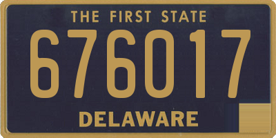 DE license plate 676017