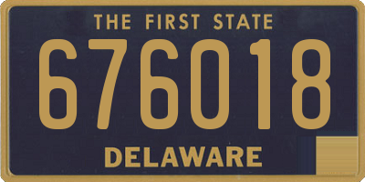 DE license plate 676018