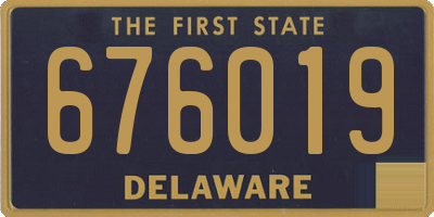 DE license plate 676019