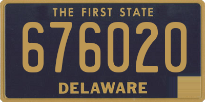 DE license plate 676020