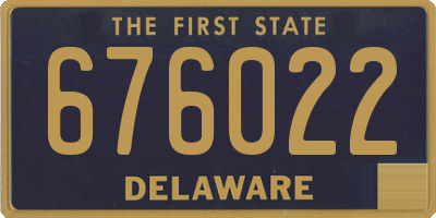 DE license plate 676022