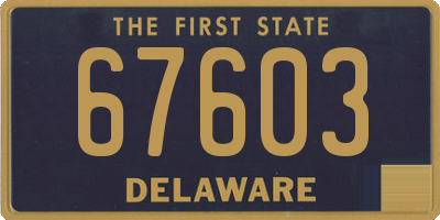 DE license plate 67603