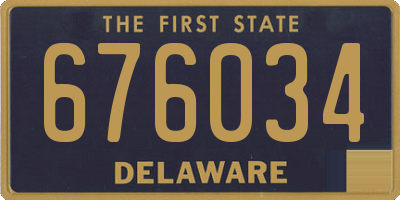 DE license plate 676034
