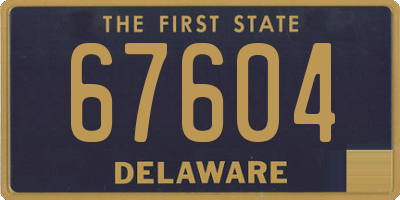 DE license plate 67604