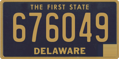 DE license plate 676049