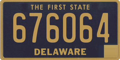 DE license plate 676064