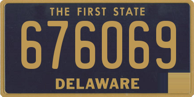 DE license plate 676069