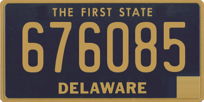 DE license plate 676085