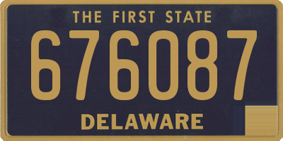 DE license plate 676087