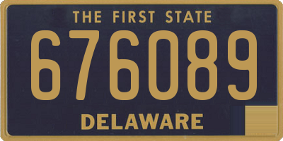 DE license plate 676089