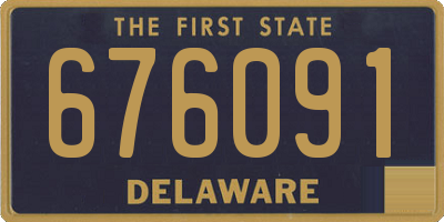 DE license plate 676091