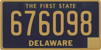 DE license plate 676098
