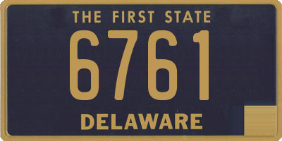 DE license plate 6761