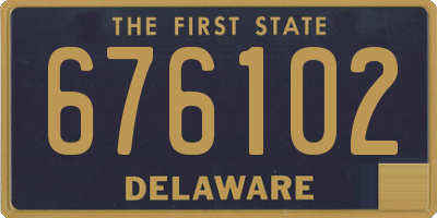 DE license plate 676102