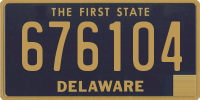DE license plate 676104