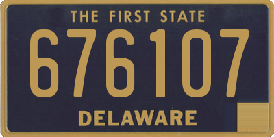 DE license plate 676107