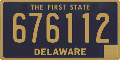 DE license plate 676112