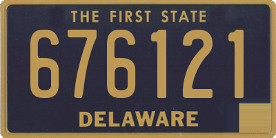 DE license plate 676121