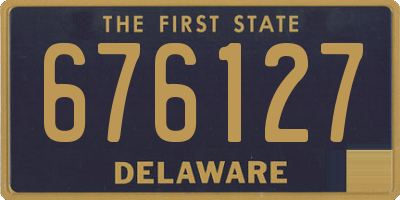 DE license plate 676127