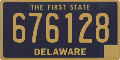 DE license plate 676128