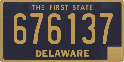 DE license plate 676137