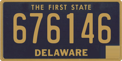 DE license plate 676146