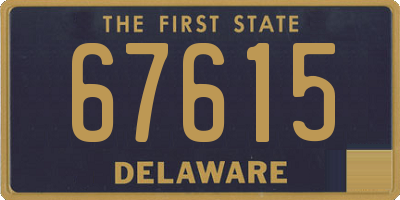 DE license plate 67615