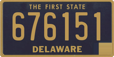 DE license plate 676151
