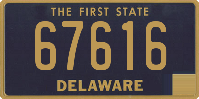DE license plate 67616