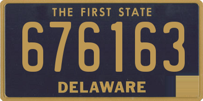 DE license plate 676163