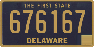 DE license plate 676167