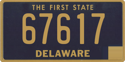 DE license plate 67617