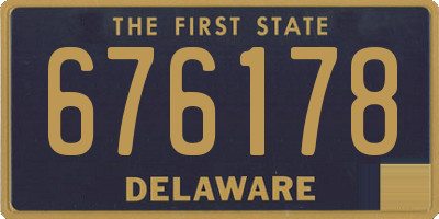 DE license plate 676178