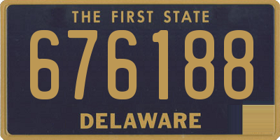 DE license plate 676188