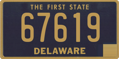 DE license plate 67619