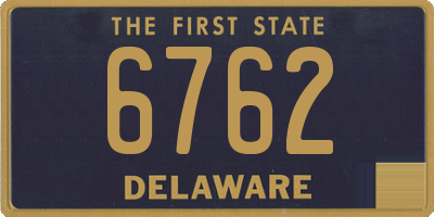 DE license plate 6762