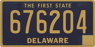 DE license plate 676204