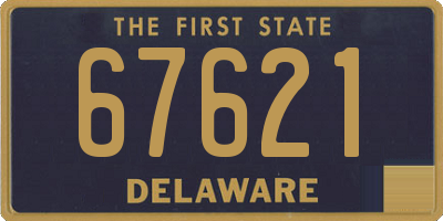 DE license plate 67621