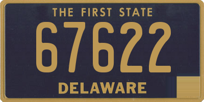 DE license plate 67622