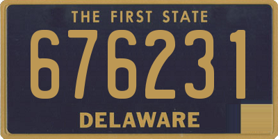 DE license plate 676231