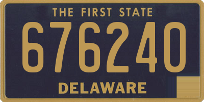 DE license plate 676240