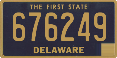 DE license plate 676249