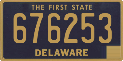 DE license plate 676253