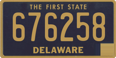 DE license plate 676258