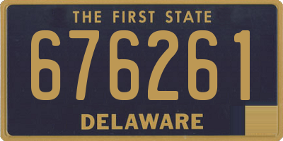 DE license plate 676261