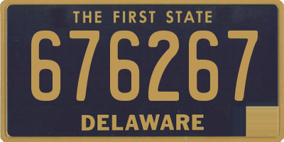 DE license plate 676267