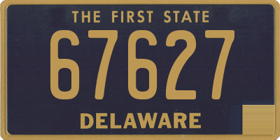 DE license plate 67627
